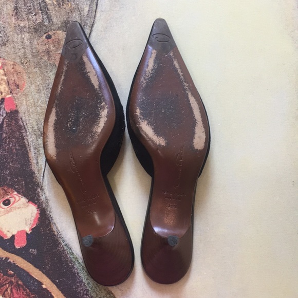 Vntg Oscar de la renta mules - Picture 4 of 4